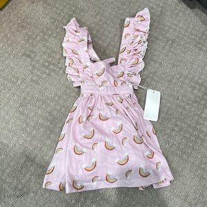 PAUSH Long Beach 12-18 Months baby girl rainbow dress